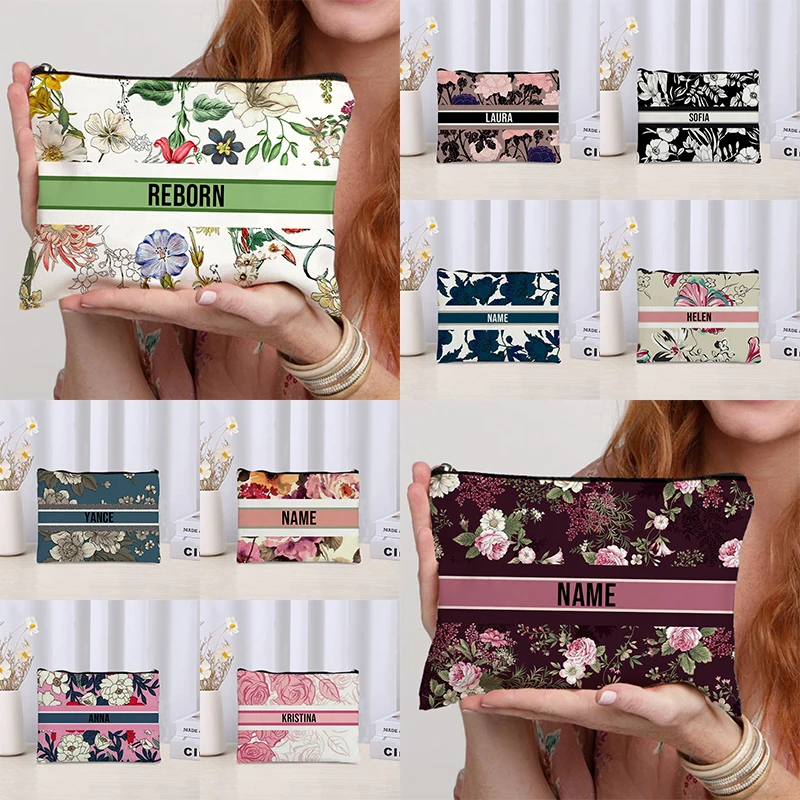 Luxury Skincare Women - 2024 Trendy Bloemen Naam Cosmetische Tas